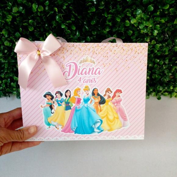 Sacolinha Personalizada Tema Princesas