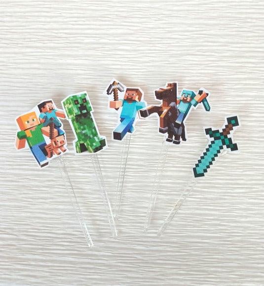 Topper para Docinhos Minecraft