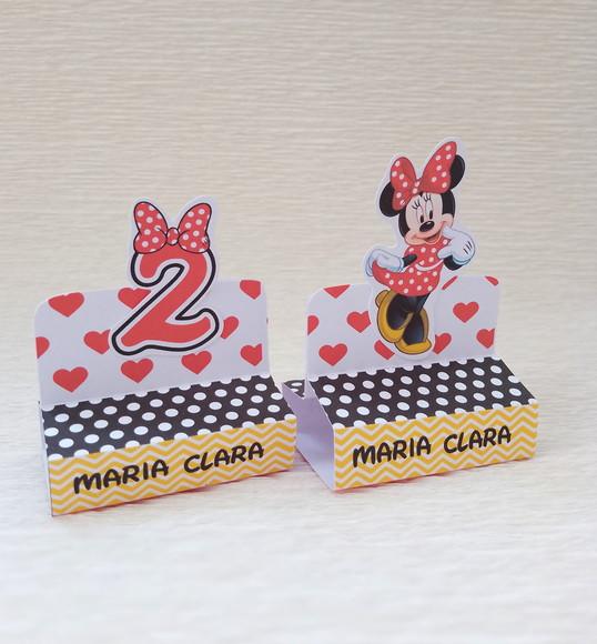 Porta Bis Duplo Minnie Vermelha