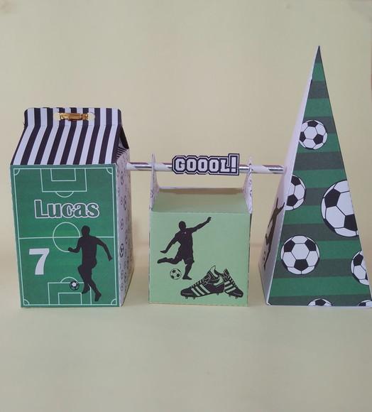 Kit Festa Futebol 15 Caixas Personalizadas