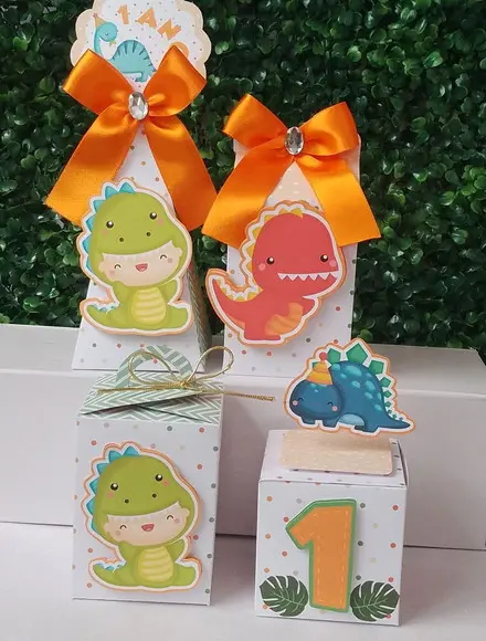Kit Festa Personalizado Dino Baby - 30 Peças