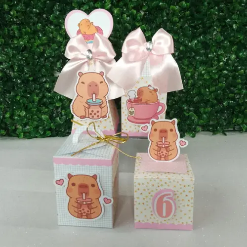Kit Personalizado Capivara Rosa ( 20 Peças )