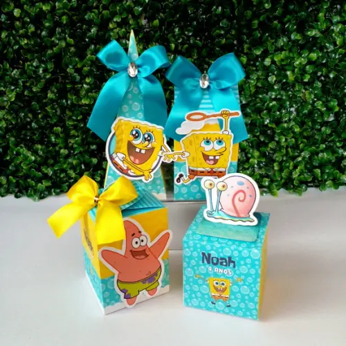 Kit Festa Personalizado Bob Esponja (50 Peças)