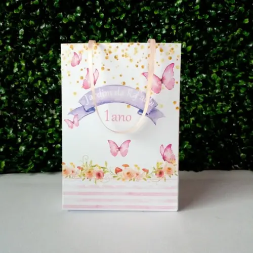 Sacolinha Personalizada Jardim das Borboletas
