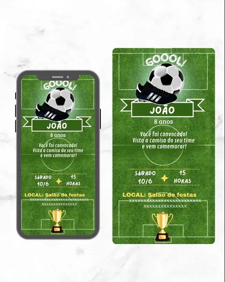 Convite Digital Futebol