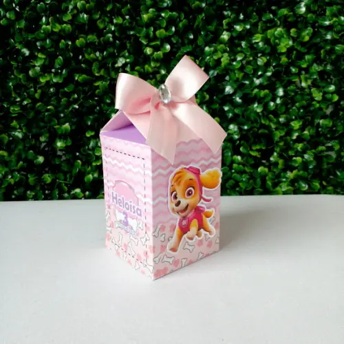 Caixa Milk Skye Patrulha Canina Rosa