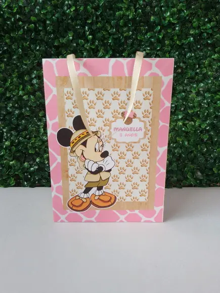 Sacolinha Personalizada Minnie Safari