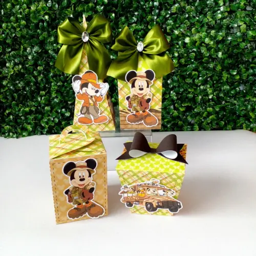 Kit Personalizado Mickey Safari 20 Peças