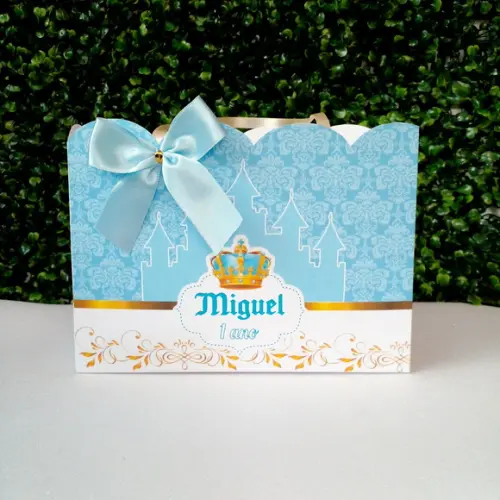 Sacolinha Personalizada Realeza Azul