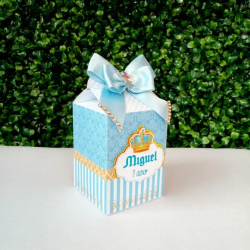 Caixa Milk Realeza Azul Luxo