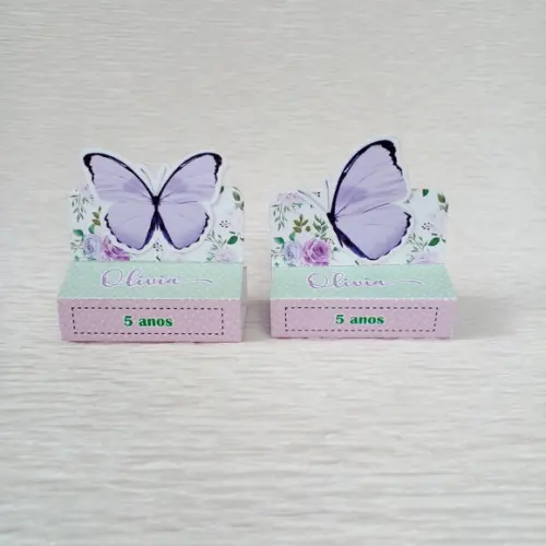 Porta Bis Duplo Jardim das Borboletas Lilás