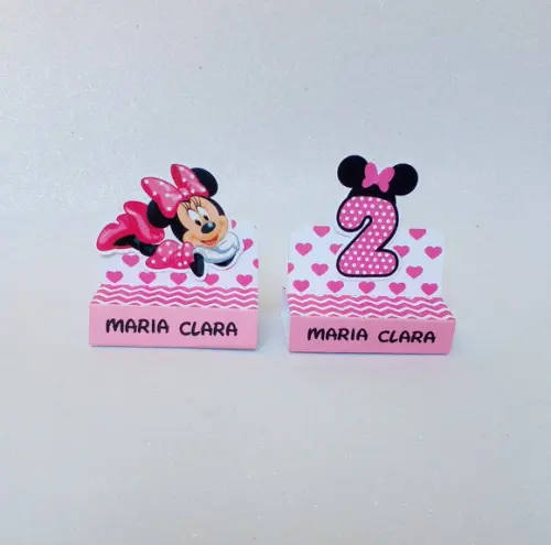 Porta Bis Duplo Minnie Rosa
