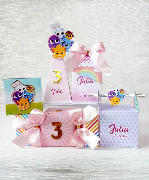 Kit Personalizado Bolofofos Menina 50 Peças
