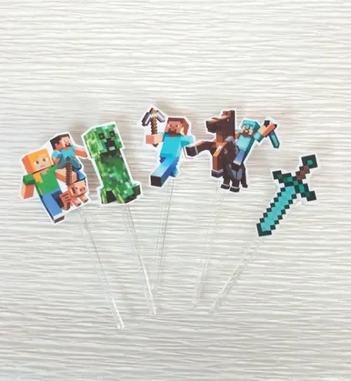 Topper para Docinhos Minecraft