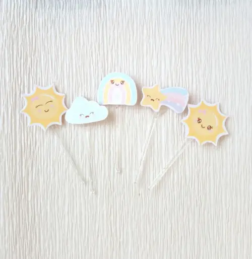 Topper para Docinhos Raio de Sol
