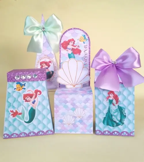 Kit Personalizado Ariel - Pequena Sereia 20 Peças