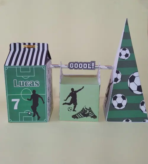 Kit Festa Futebol 15 Caixas Personalizadas