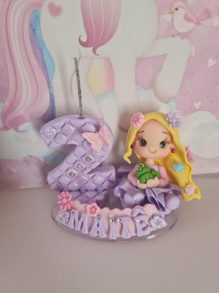 Vela Personalizada Rapunzel