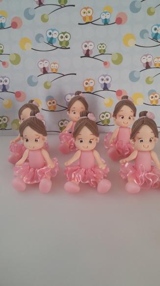 Aplique Bailarina em Biscuit