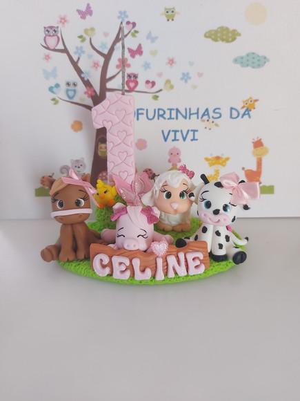 Vela Fazendinha em Biscuit