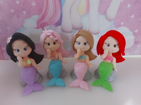 Aplique Ariel em Biscuit