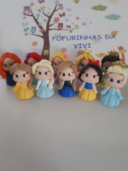 Aplique Priscesas em Biscuit