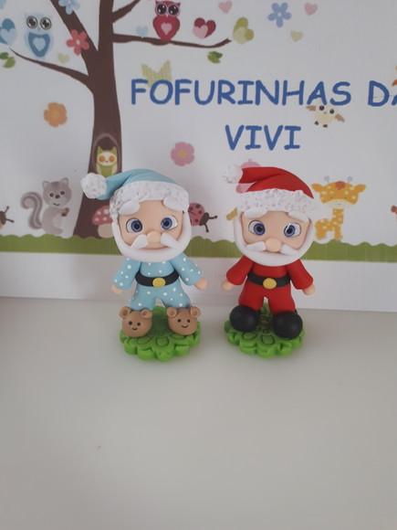 Aplique Papai Noel em Biscuit