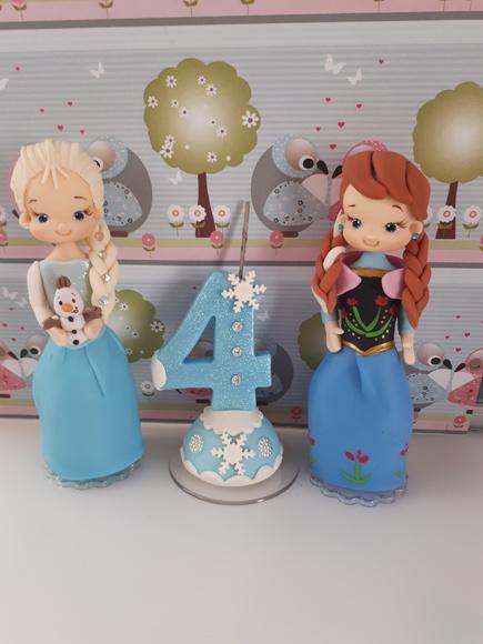 Topo Frozen em Biscuit
