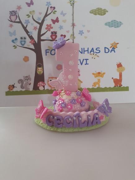 Vela Decorada Jardim