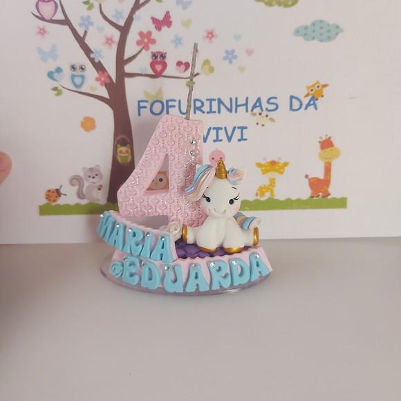 Vela Decorada Unicornio