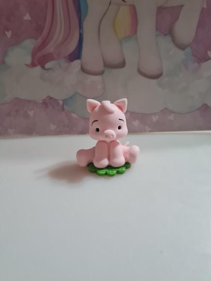 Aplique Fazendinha em Biscuit