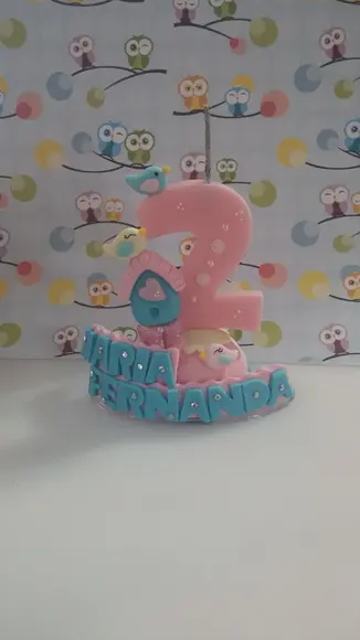 Vela Decorada Jardim Encantado