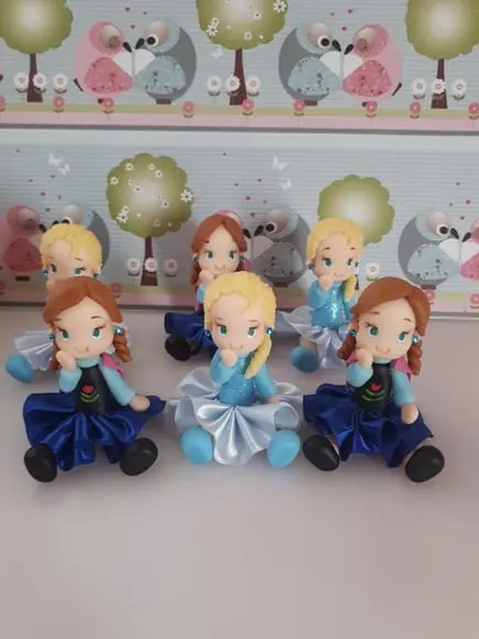 Aplique Frozen em Biscuit