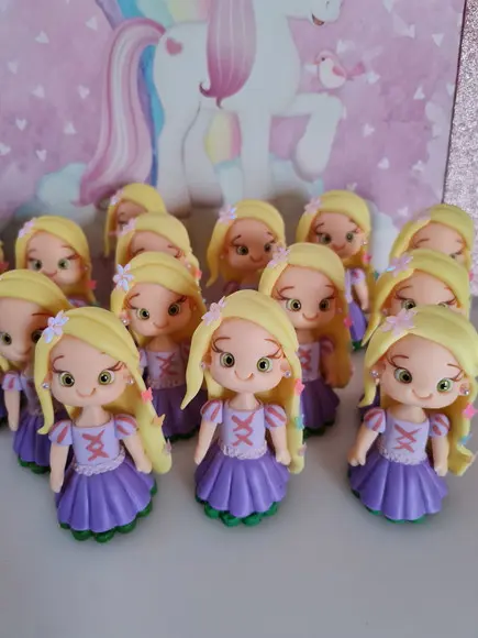 Aplique Rapunzel em Biscuit