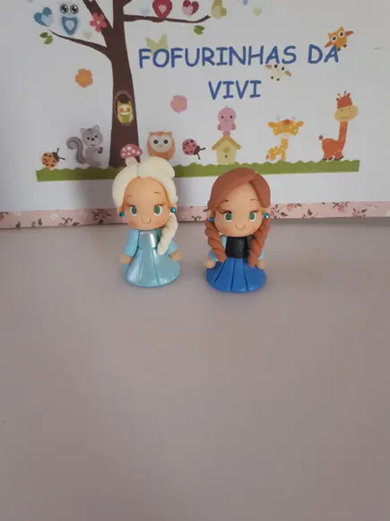 Aplique Frozen em Biscuit
