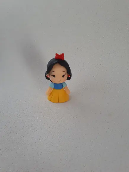 Aplique Branca de Neve em Biscuit
