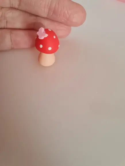 Aplique Cogumelo em Biscuit