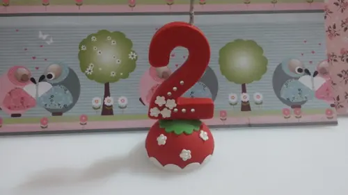 Vela Chapeuzinho Vermelho em Biscuit