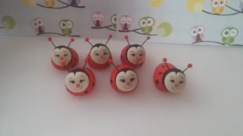 Joaninha em Biscuit