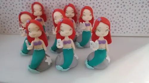 Aplique Ariel em Biscuit
