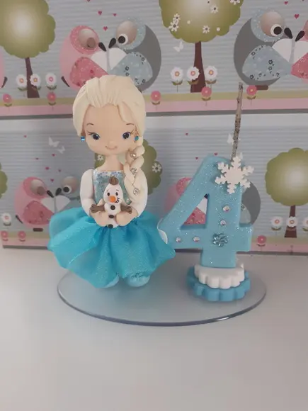 Topo Frozen em Biscuit