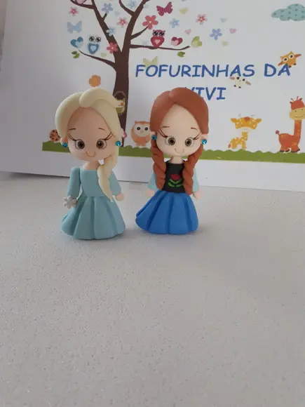 Aplique Frozen em Biscuit