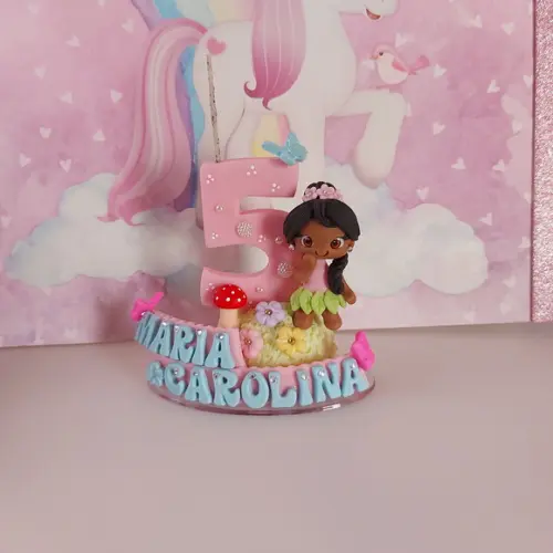 Vela Decorada Jardim Encantado