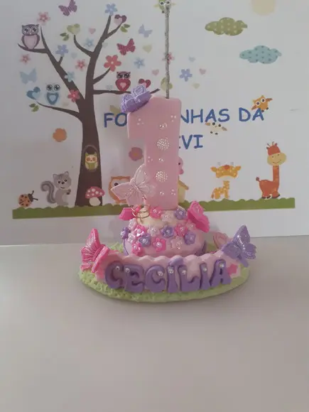 Vela Decorada Jardim