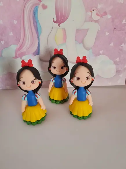 Aplique Branca de Neve em Biscuit