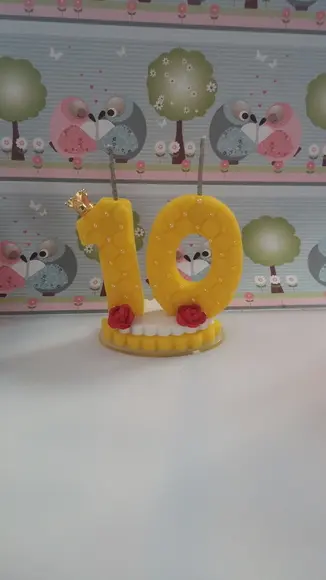 Vela Decorada Bela e a Fera