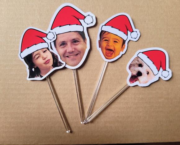 Topper Carinhas para Docinhos Natal
