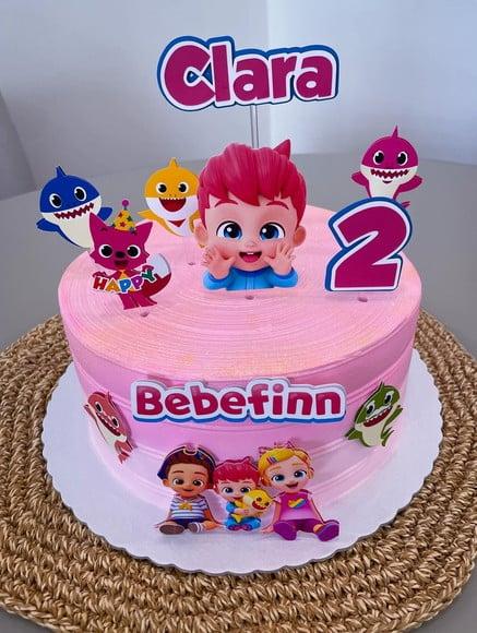 Topo de Bolo Bebê Finn