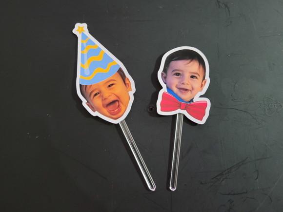 Topper Rostinhos para Docinhos