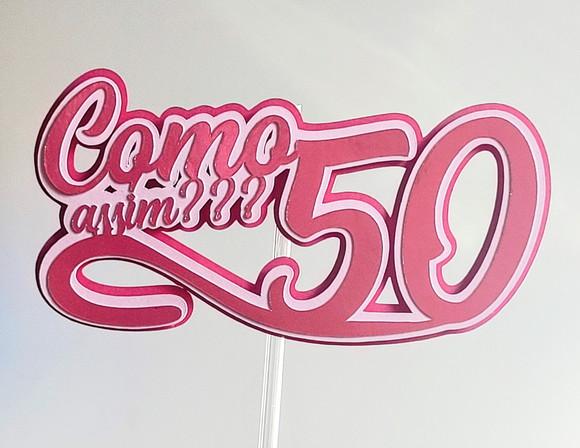 Topo de Bolo 50 Anos